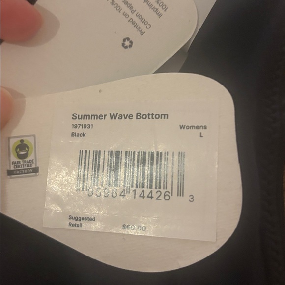 Prana Summer Wave Bottom in Black - Picture 5 of 5